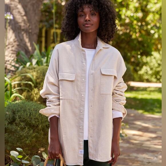 Frank & Eileen Mcloghlin Utility Shirt in Natural XS - Picture 1 of 10